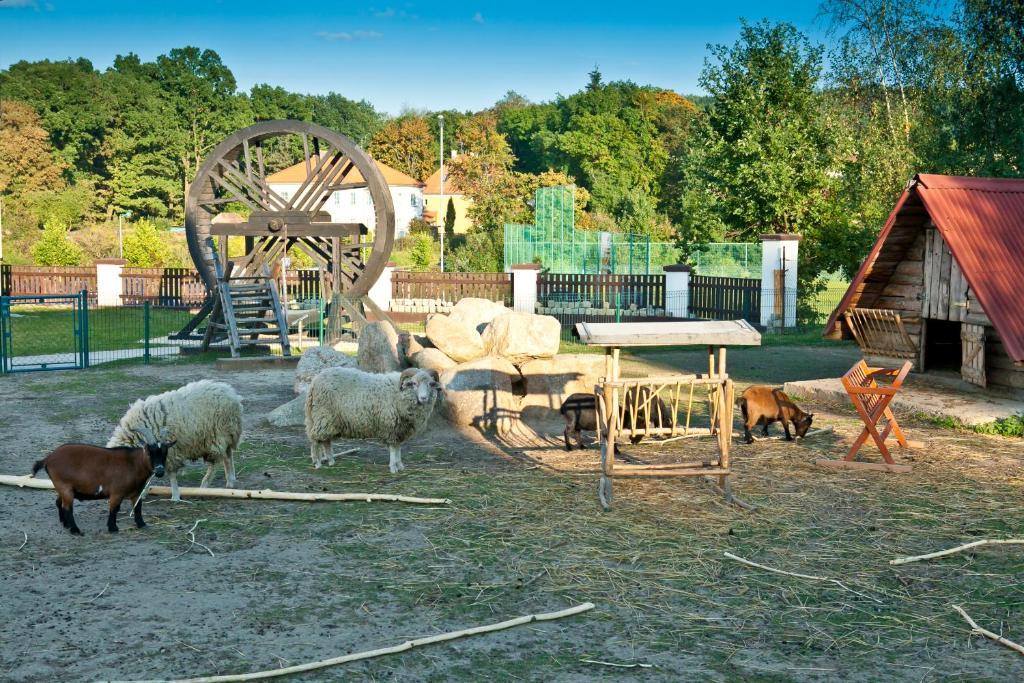 Penzion statek Bernard Královské Poříčí Exterior foto